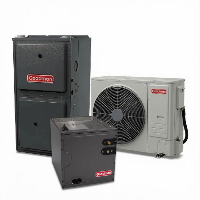 Goodman GXV6S - 3.5 Ton - Two-Stage - 17 SEER2 AC with GRVT96 - 96% AFUE variable speed Furnace - Up-flow Coil - Gas System - with install