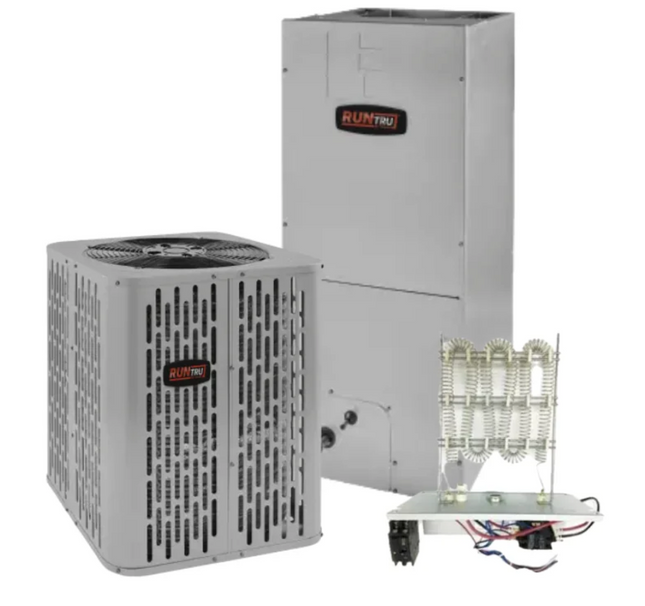 RunTru - 14.3 SEER2 - 1.5 Ton - Single-Stage Heat Pump System with 18K-24K Air Handler With Install