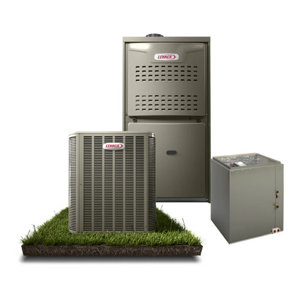 Lennox - 14.3 SEER2 - 2 -Ton - Single-Stage Gas System with Variable Speed 80% Furnace - Horizontal With Install