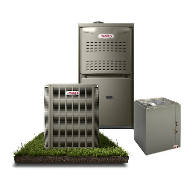 Lennox - 14.3 SEER2 - 1.5-Ton - Single-Stage Gas System with 80% Furnace - Upflow With Install